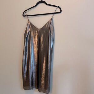 Aritzia Wilfred Silver Dress! Perfect for any party!